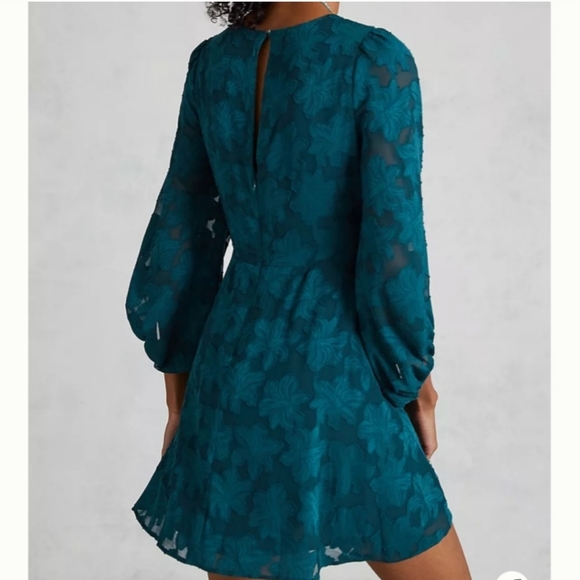 GORGEOUS Jewel Tone Deep V Dress NWT - Picture 2 of 10